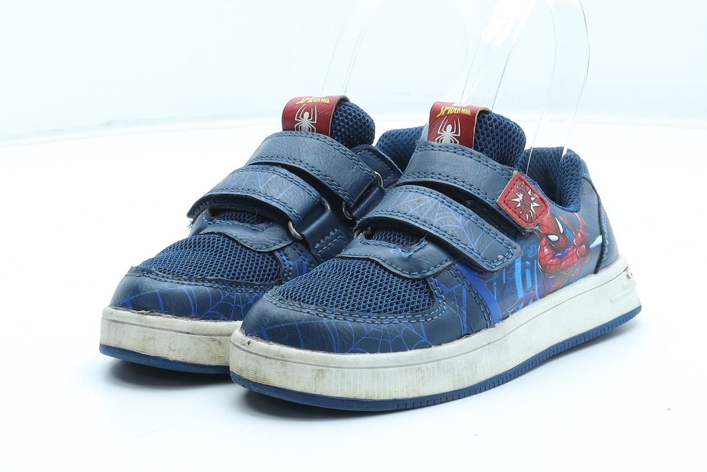 Marvel Boys Blue Geometric Polyurethane Trainer UK 8 - Spiderman