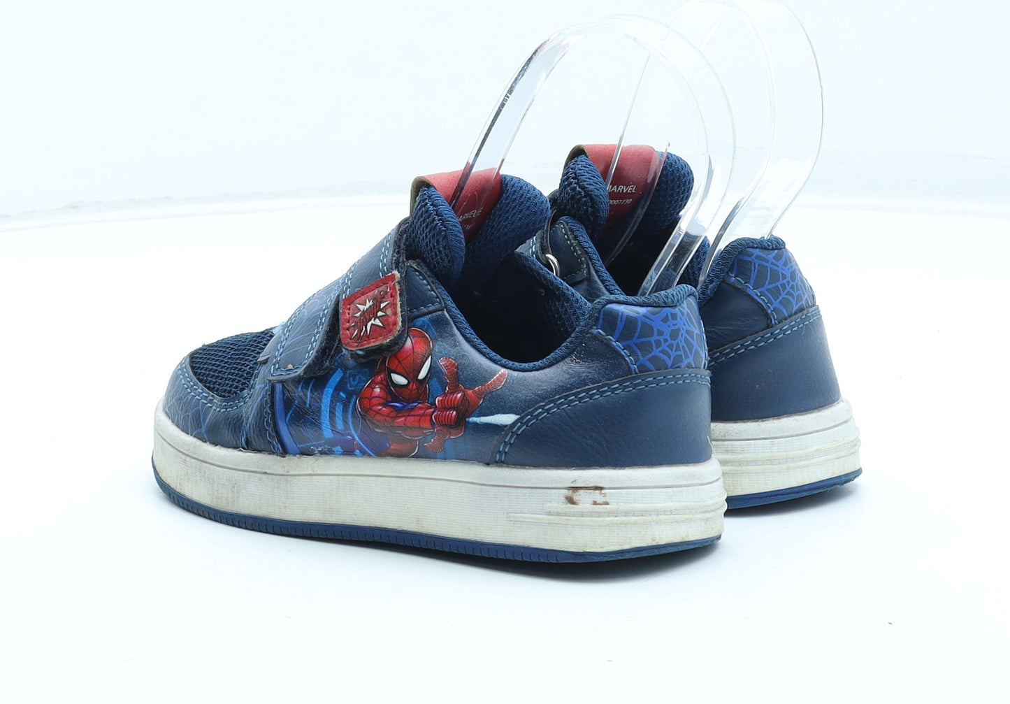 Marvel Boys Blue Geometric Polyurethane Trainer UK 8 - Spiderman