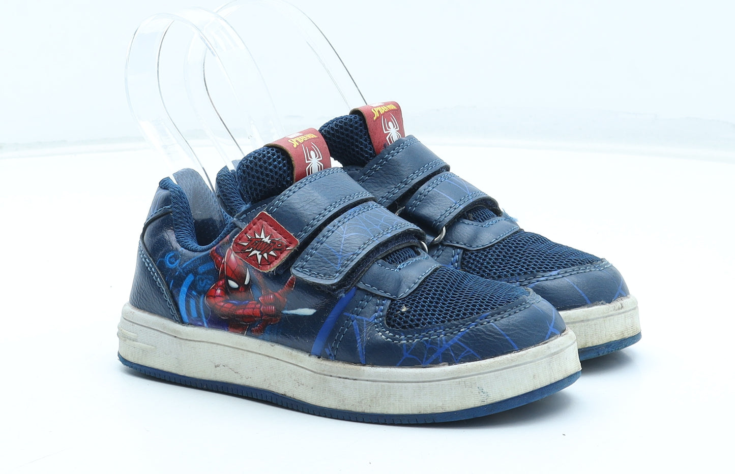 Marvel Boys Blue Geometric Polyurethane Trainer UK 8 - Spiderman