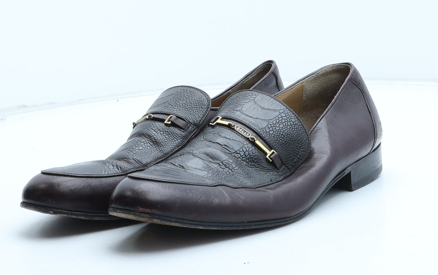 Bally Mens Brown Synthetic Slip On Casual UK 8.5