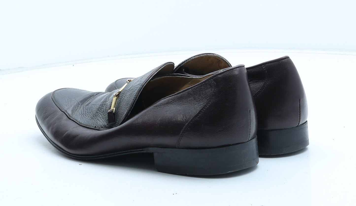 Bally Mens Brown Synthetic Slip On Casual UK 8.5