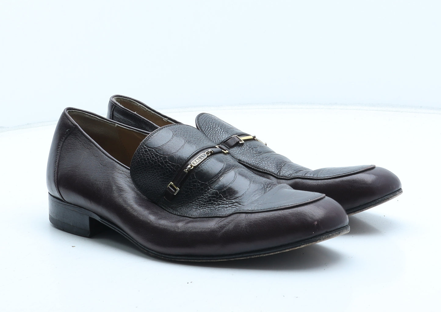 Bally Mens Brown Synthetic Slip On Casual UK 8.5