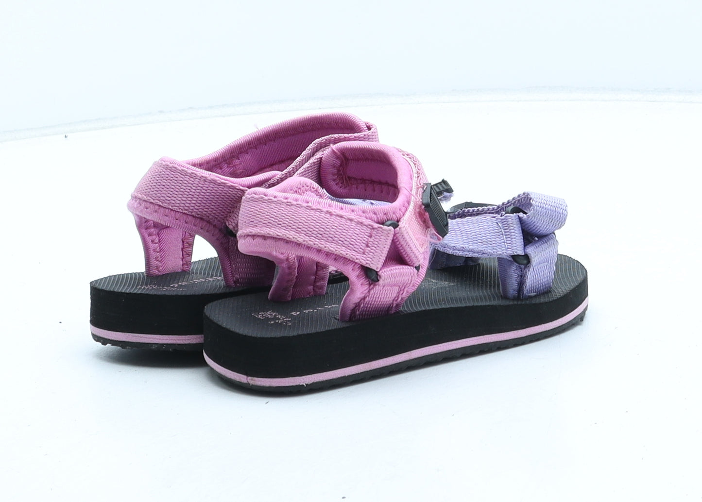 Primark Girls Pink Colourblock Synthetic Fisherman Sandal UK 8