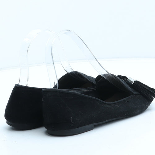 Atmosphere Womens Black Synthetic Flat UK