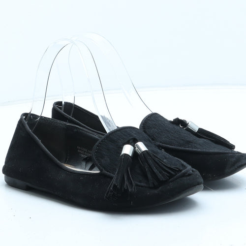 Atmosphere Womens Black Synthetic Flat UK