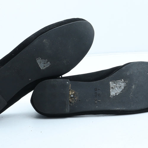 Atmosphere Womens Black Synthetic Flat UK