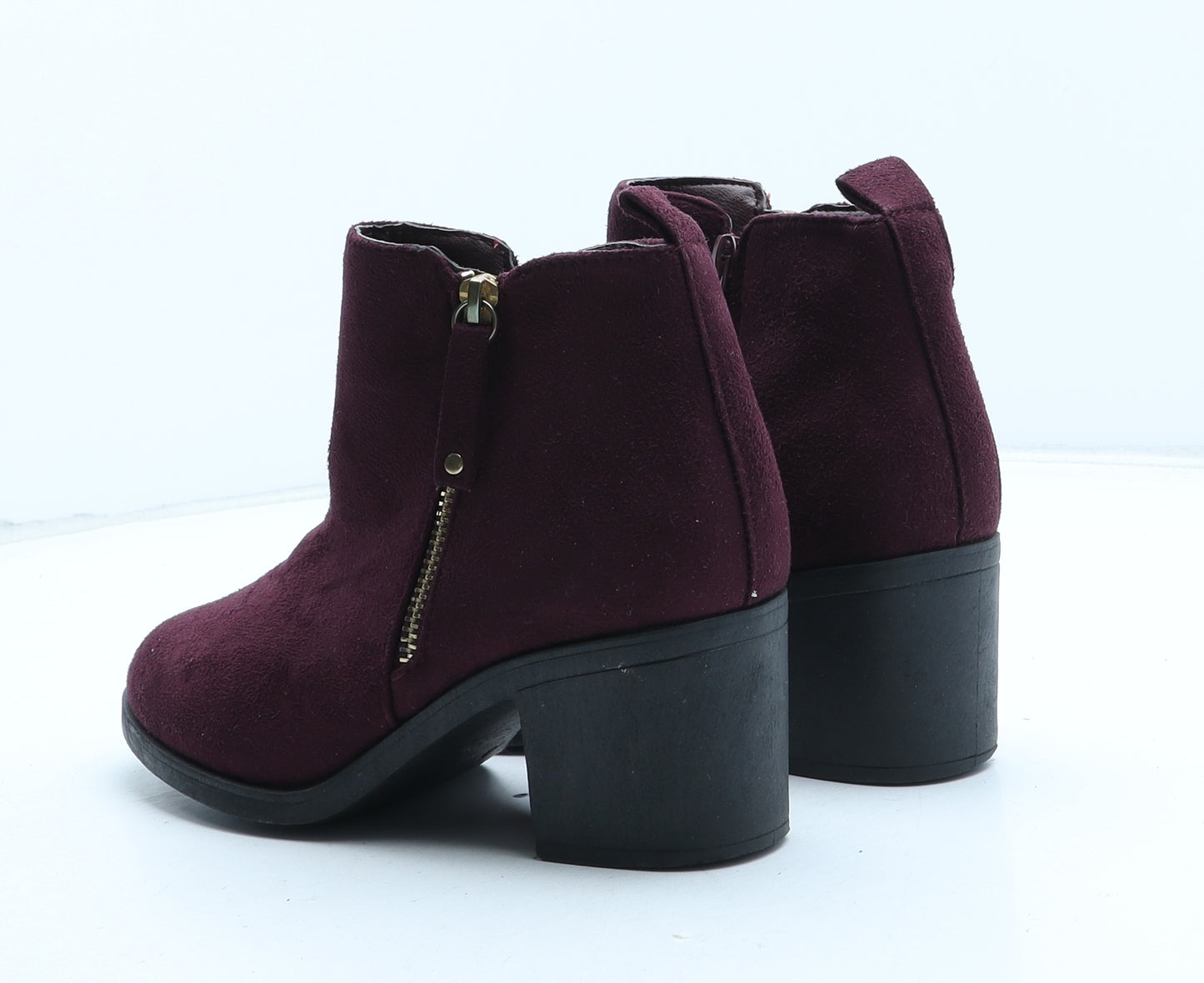 Be You Womens Purple Synthetic Bootie Boot UK