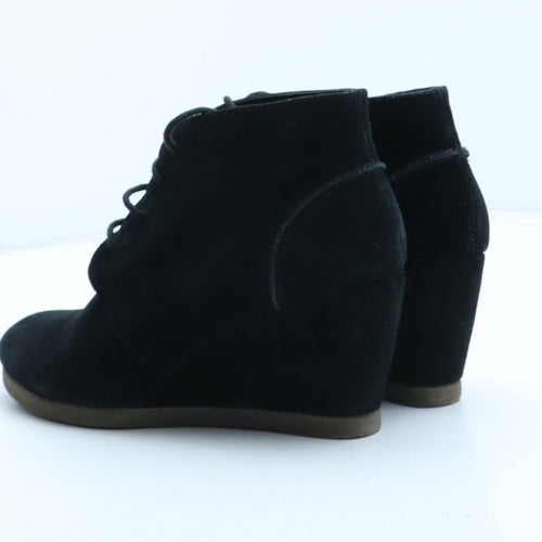 Dune Womens Black Suede Bootie Boot UK - UK Size Estimated 6