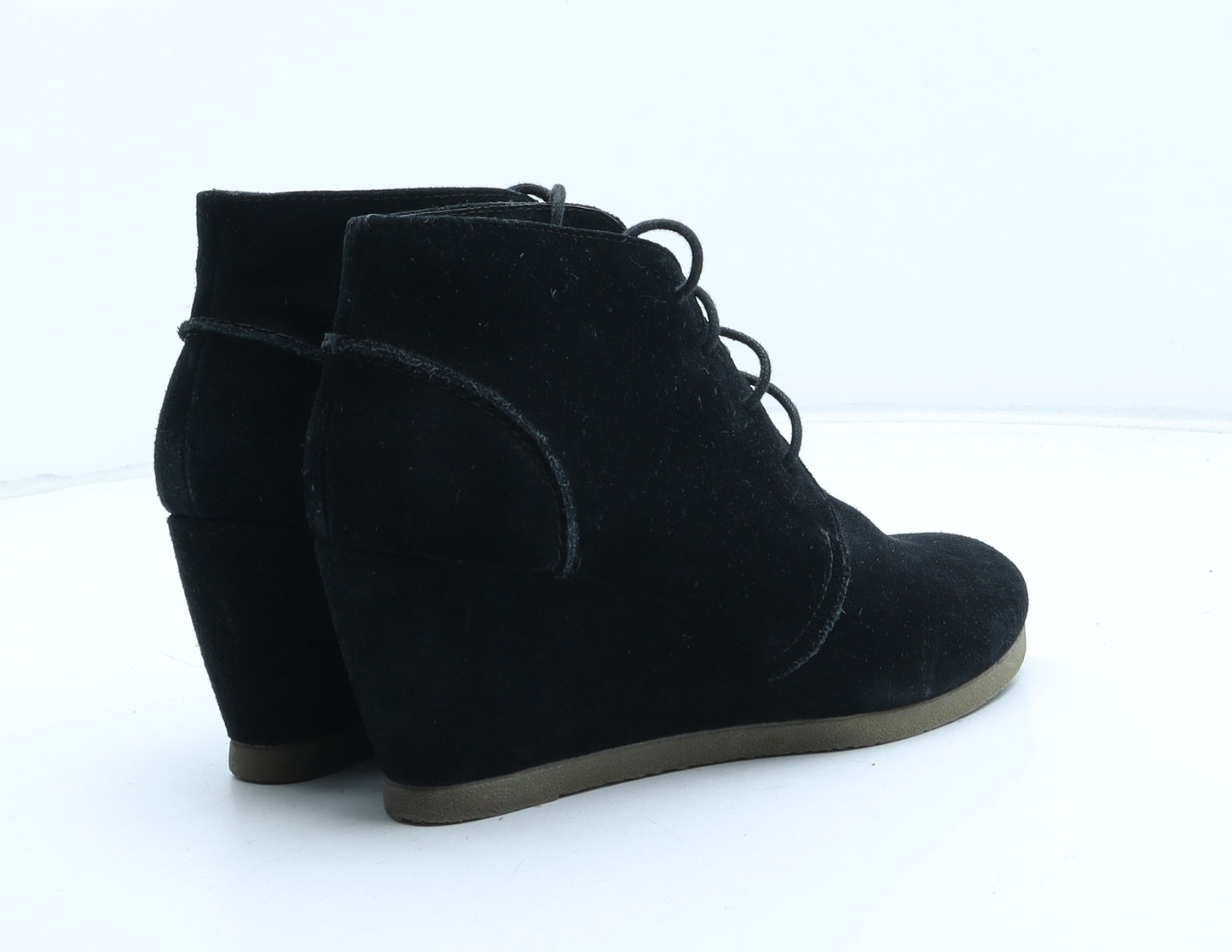 Dune Womens Black Suede Bootie Boot UK - UK Size Estimated 6