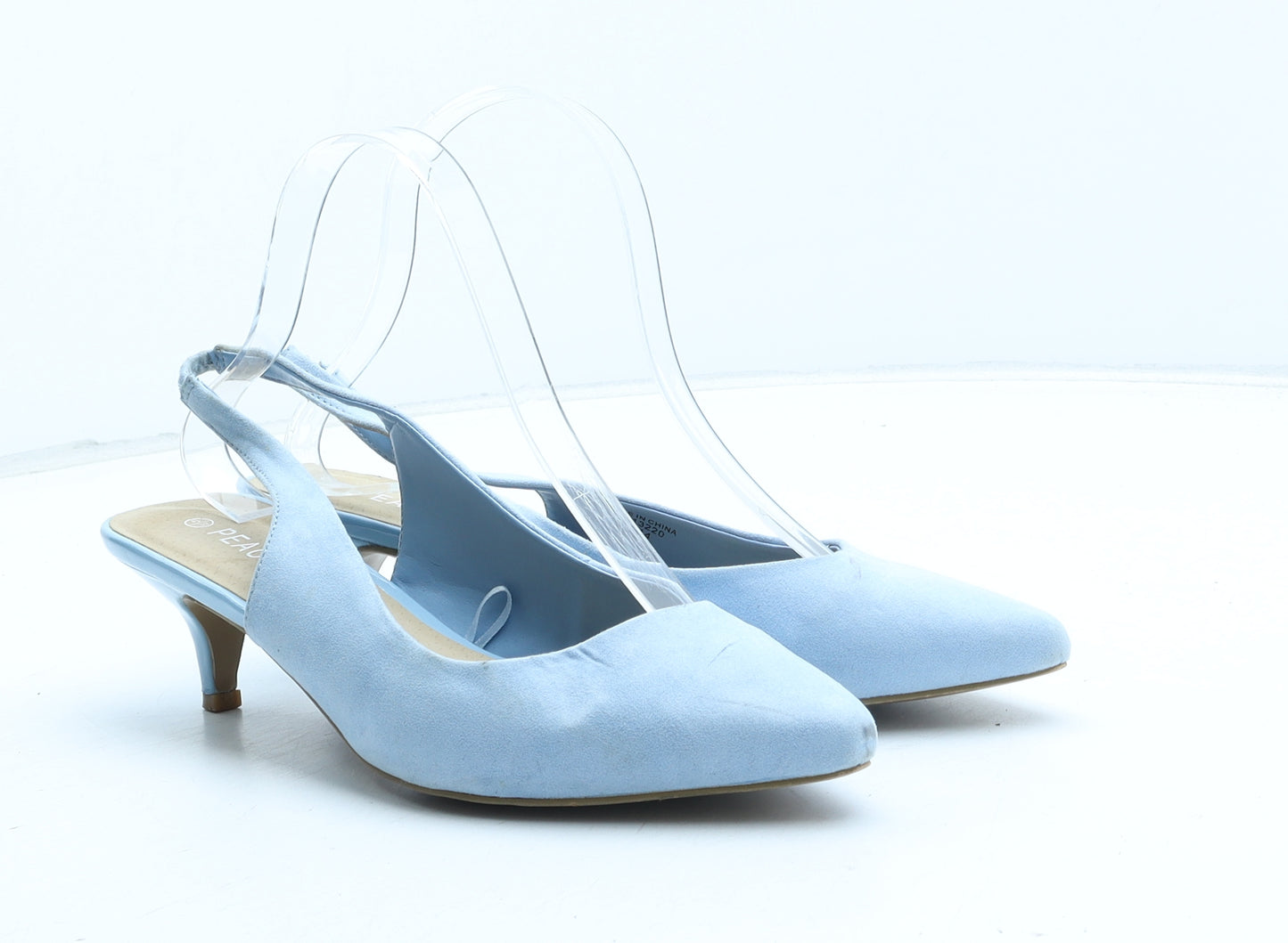 Peacocks Womens Blue Synthetic Slingback Heel UK