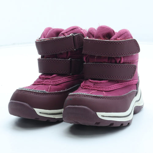 NEXT Girls Pink Colourblock Polyester Snow Boot Boot UK 6