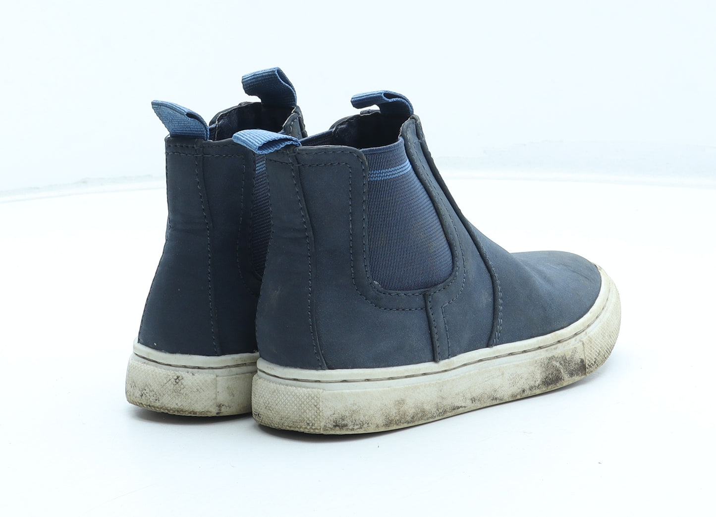 Marks and Spencer Boys Blue Polyurethane Chelsea Boot UK 9