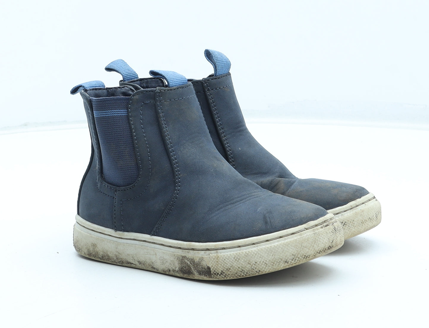 Marks and Spencer Boys Blue Polyurethane Chelsea Boot UK 9