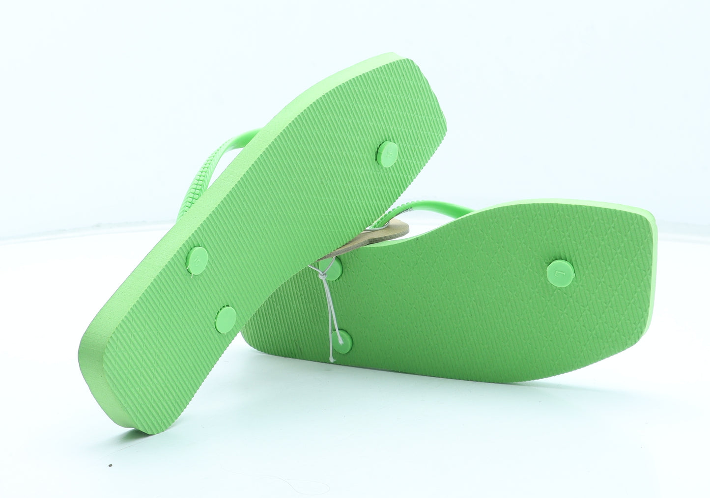 Primark Womens Green Rubber Thong Sandal UK - Size 5-6