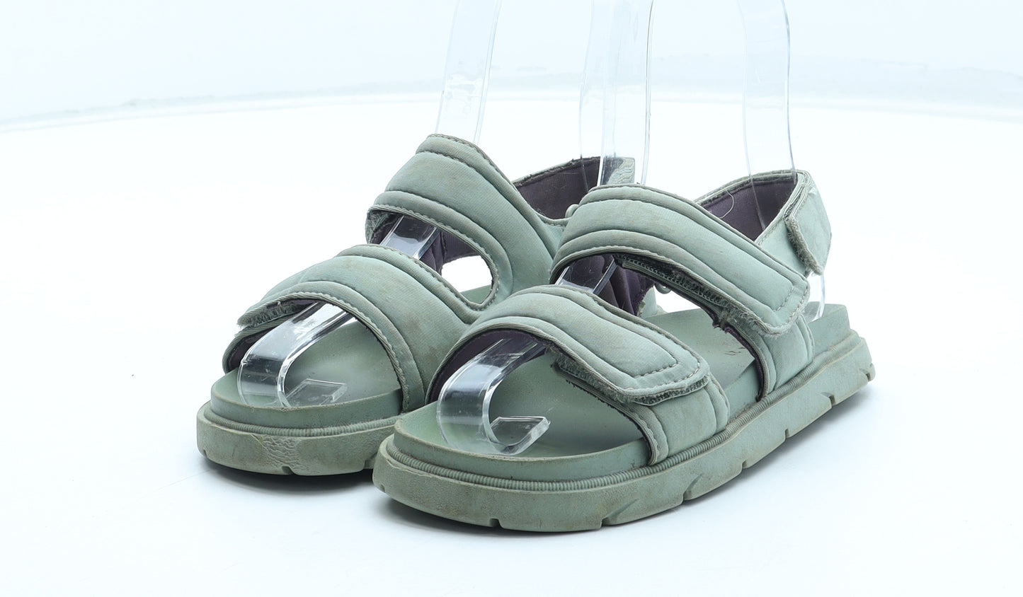 Zara Boys Green Rubber Fisherman Sandal UK 9.5 27