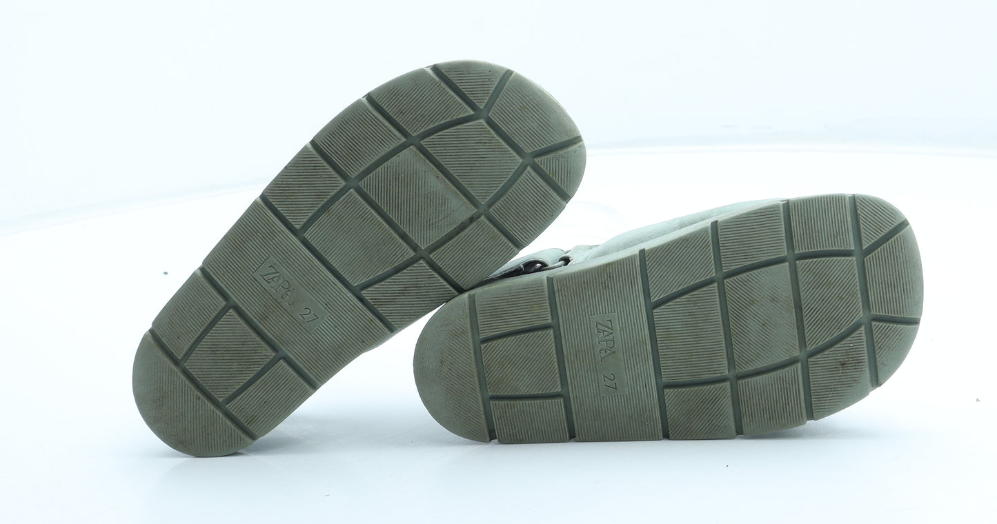 Zara Boys Green Rubber Fisherman Sandal UK 9.5 27