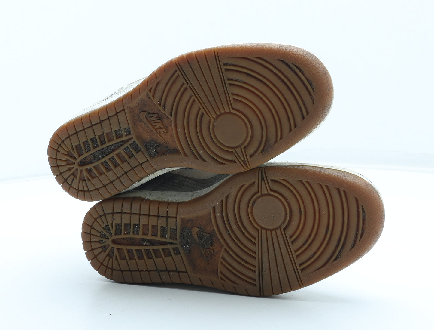 Nike Womens Grey Leather Trainer UK - Wedge Heel