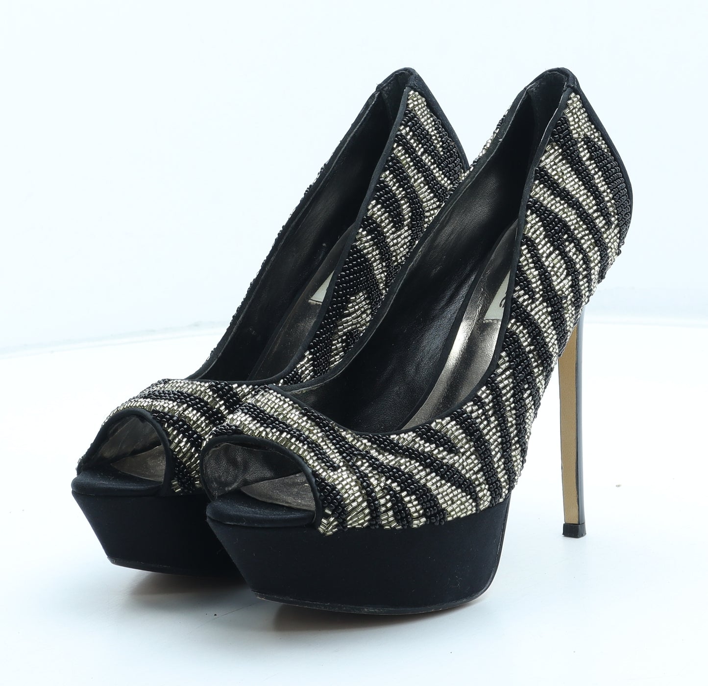 Dune Womens Multicoloured Geometric Synthetic Platform Heel UK - Estimated UK Size 5