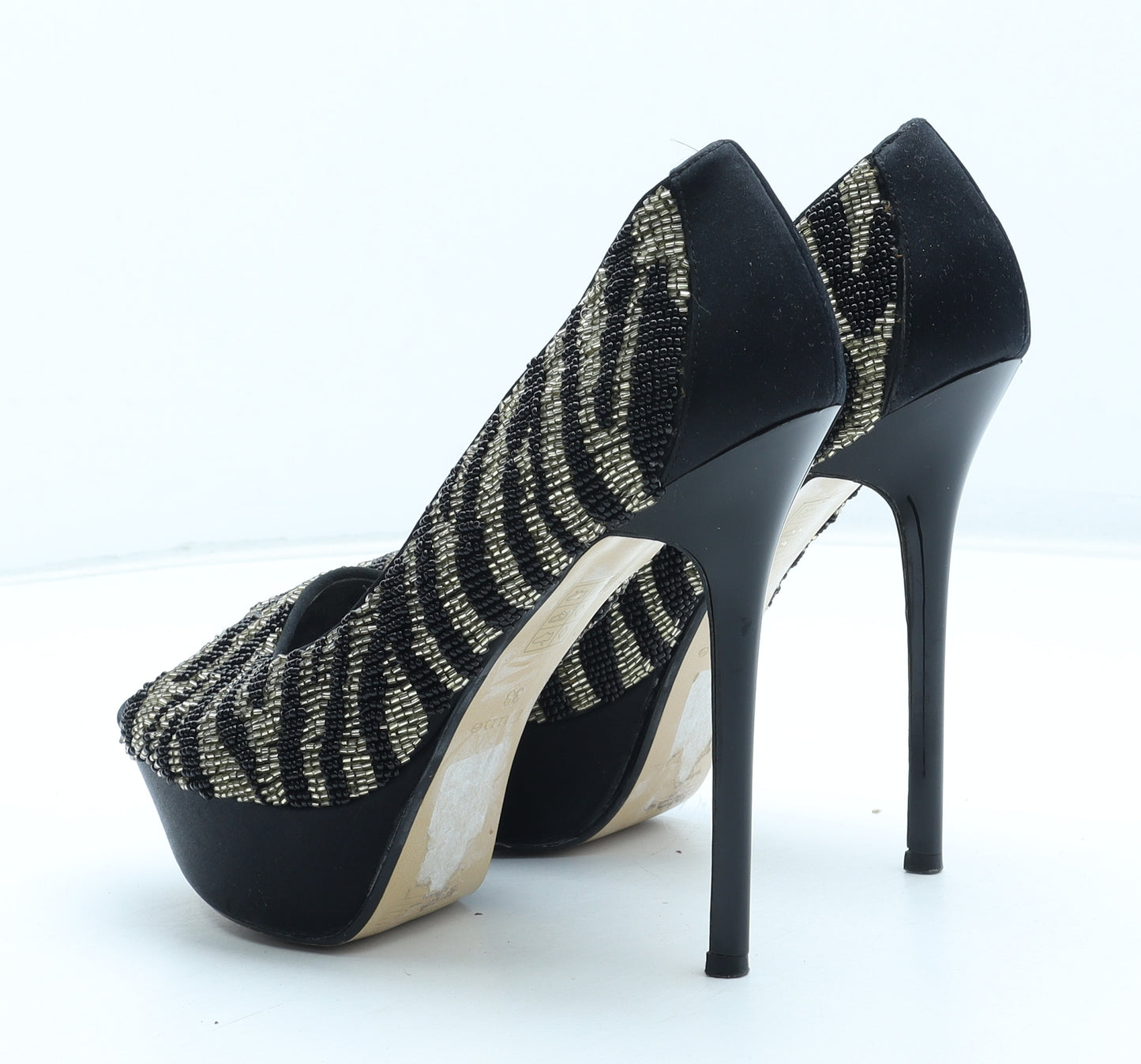 Dune Womens Multicoloured Geometric Synthetic Platform Heel UK - Estimated UK Size 5