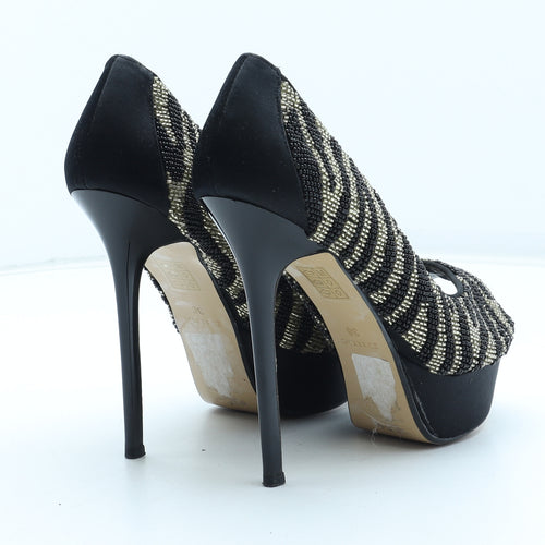 Dune Womens Multicoloured Geometric Synthetic Platform Heel UK - Estimated UK Size 5