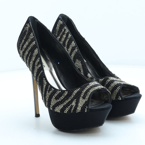 Dune Womens Multicoloured Geometric Synthetic Platform Heel UK - Estimated UK Size 5