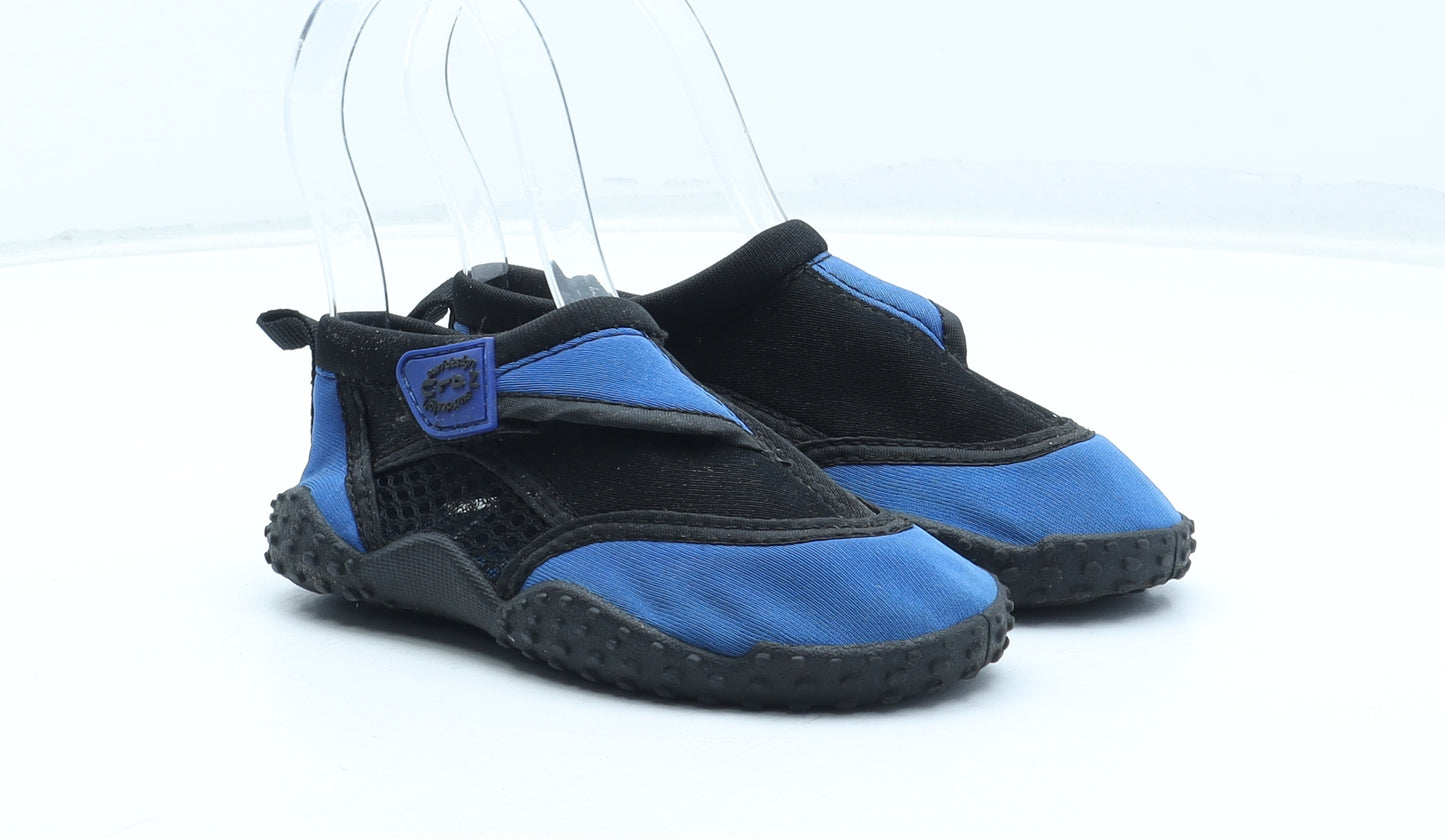 Nalu Boys Blue Colourblock Synthetic Slip On Casual UK 7 - Aqua Shoes