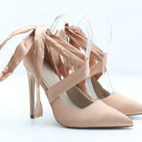 ASOS Womens Beige Polyester Court Heel UK