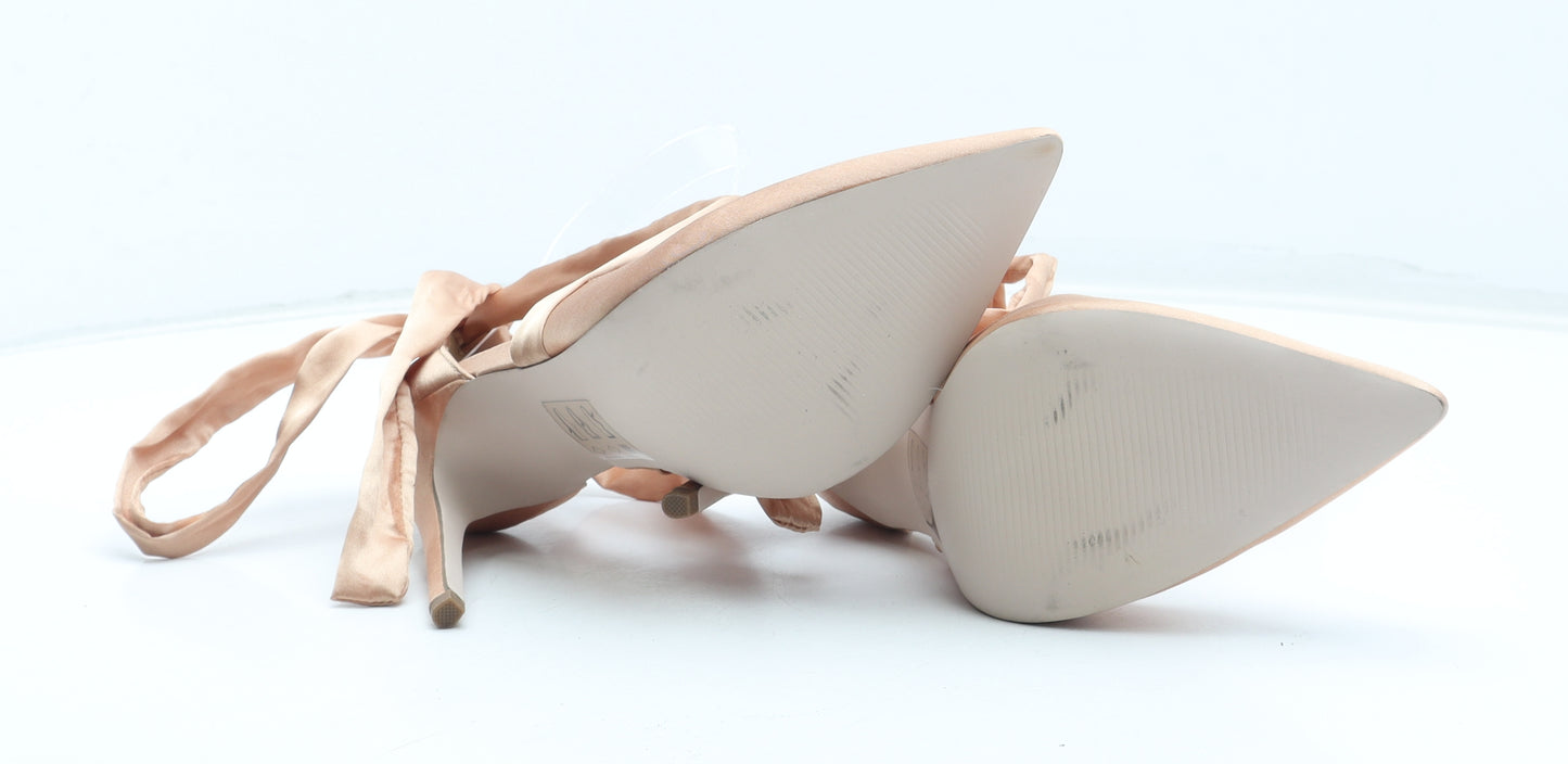 ASOS Womens Beige Polyester Court Heel UK