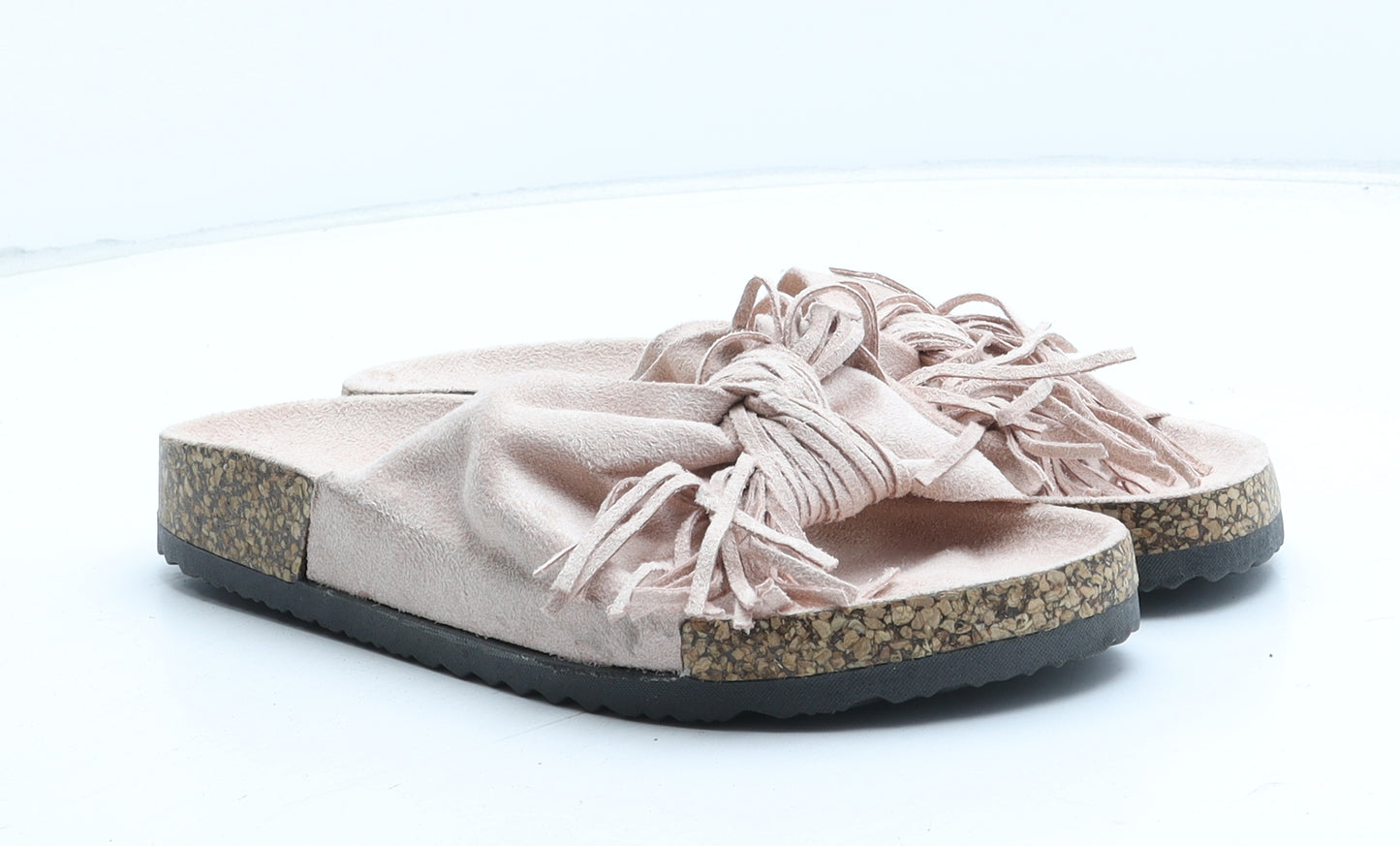 ML Shoes Womens Pink Synthetic Slip On Sandal UK