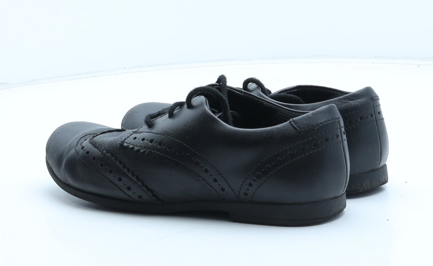 Clarks Womens Black Leather Oxford Casual UK - Brogue Style