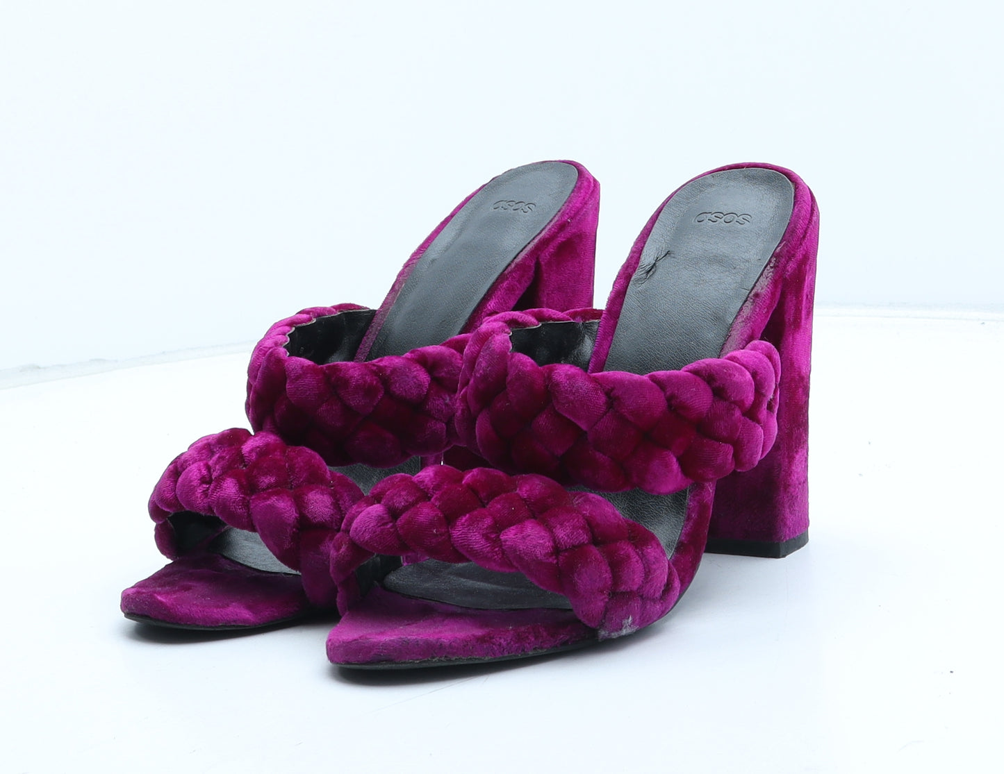 ASOS Womens Purple Synthetic Mule Heel UK