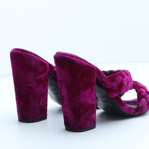 ASOS Womens Purple Synthetic Mule Heel UK