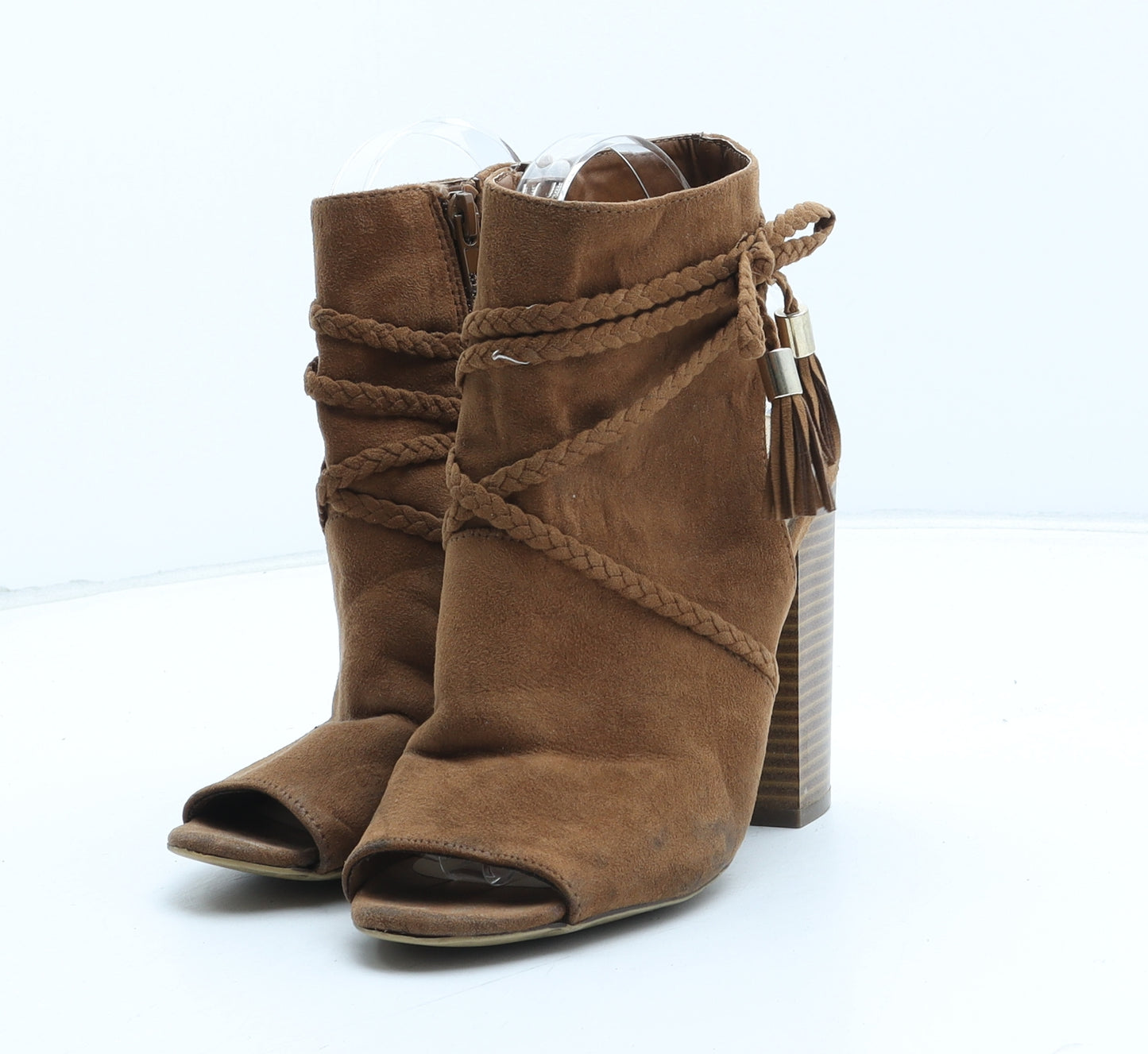 Atmosphere Womens Brown Synthetic Slingback Heel UK