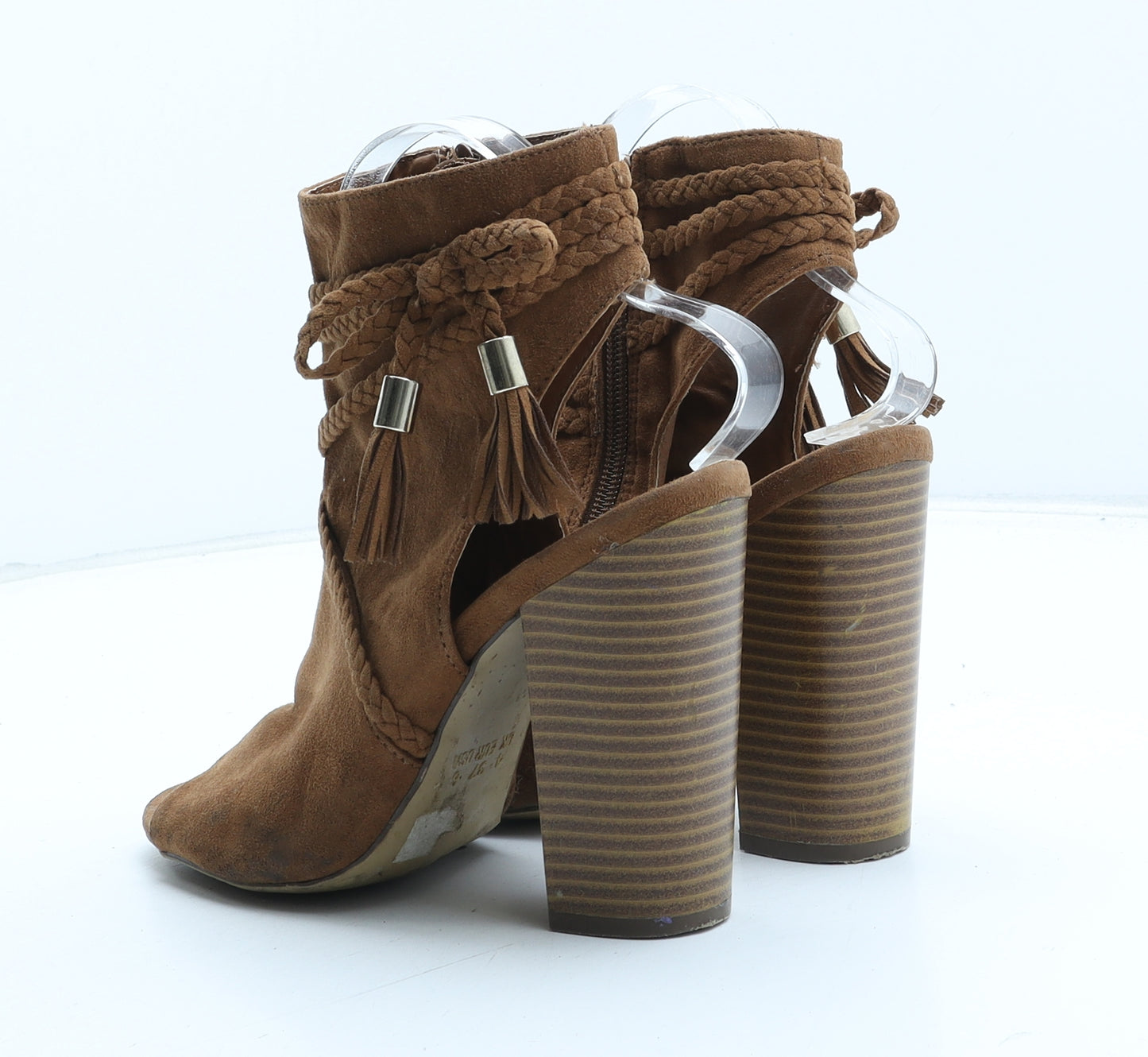 Atmosphere Womens Brown Synthetic Slingback Heel UK