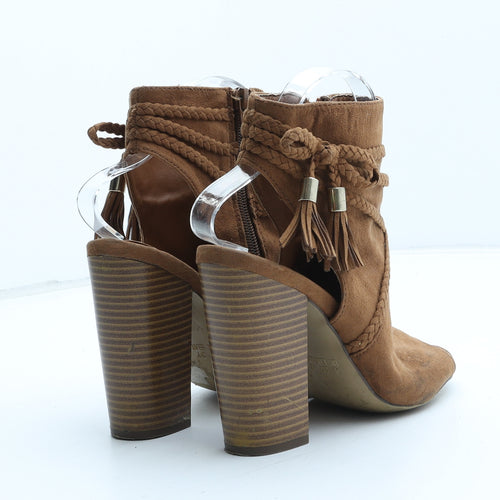 Atmosphere Womens Brown Synthetic Slingback Heel UK