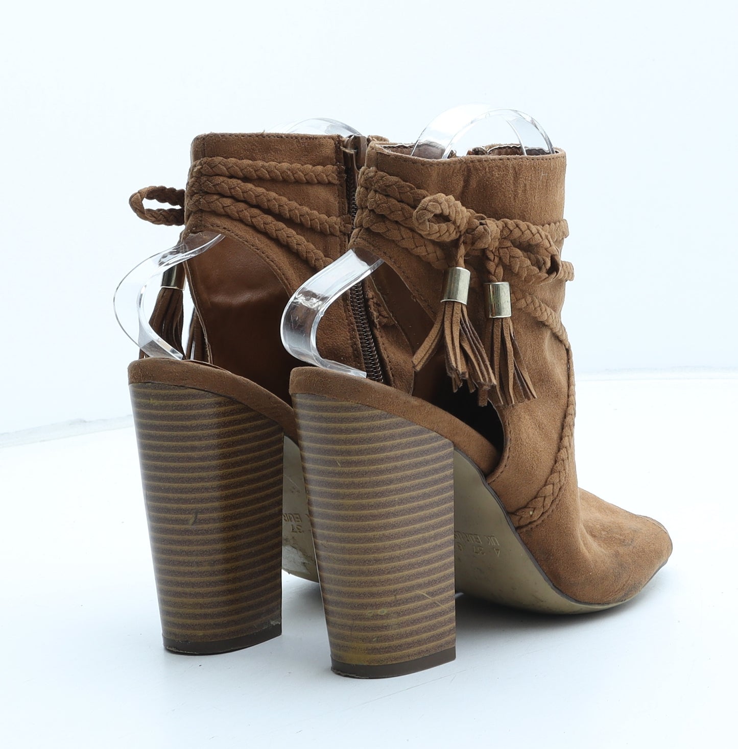 Atmosphere Womens Brown Synthetic Slingback Heel UK