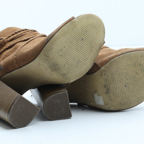 Atmosphere Womens Brown Synthetic Slingback Heel UK