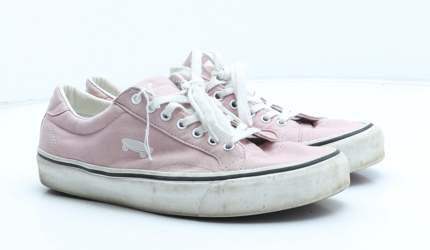 VANS Mens Pink Cotton Trainer UK 9