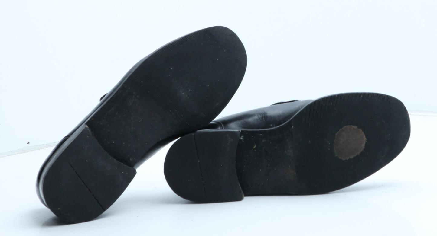 Clarks Mens Black Leather Slip On Casual UK 8