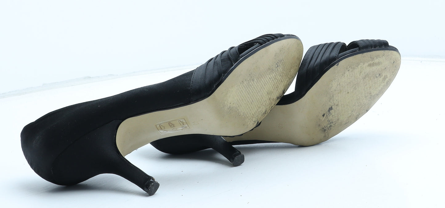 Roland Cartier Womens Black Synthetic D'Orsay Heel UK - UK Size Estimated 7