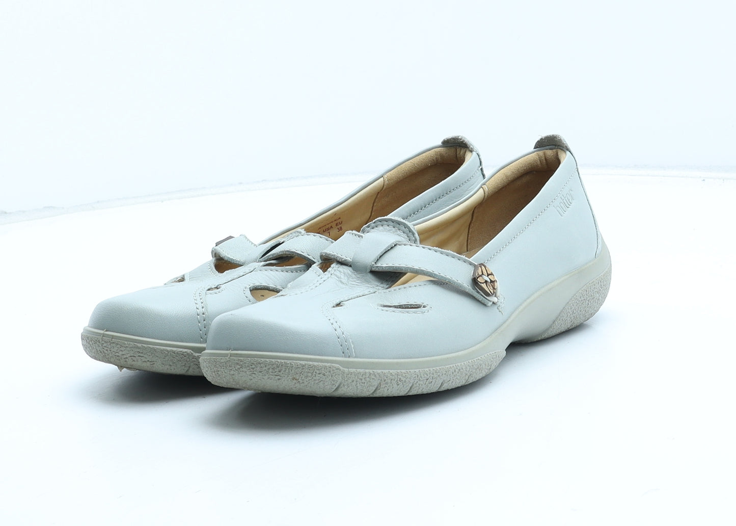 Hotter Womens Green Synthetic Flat Casual UK