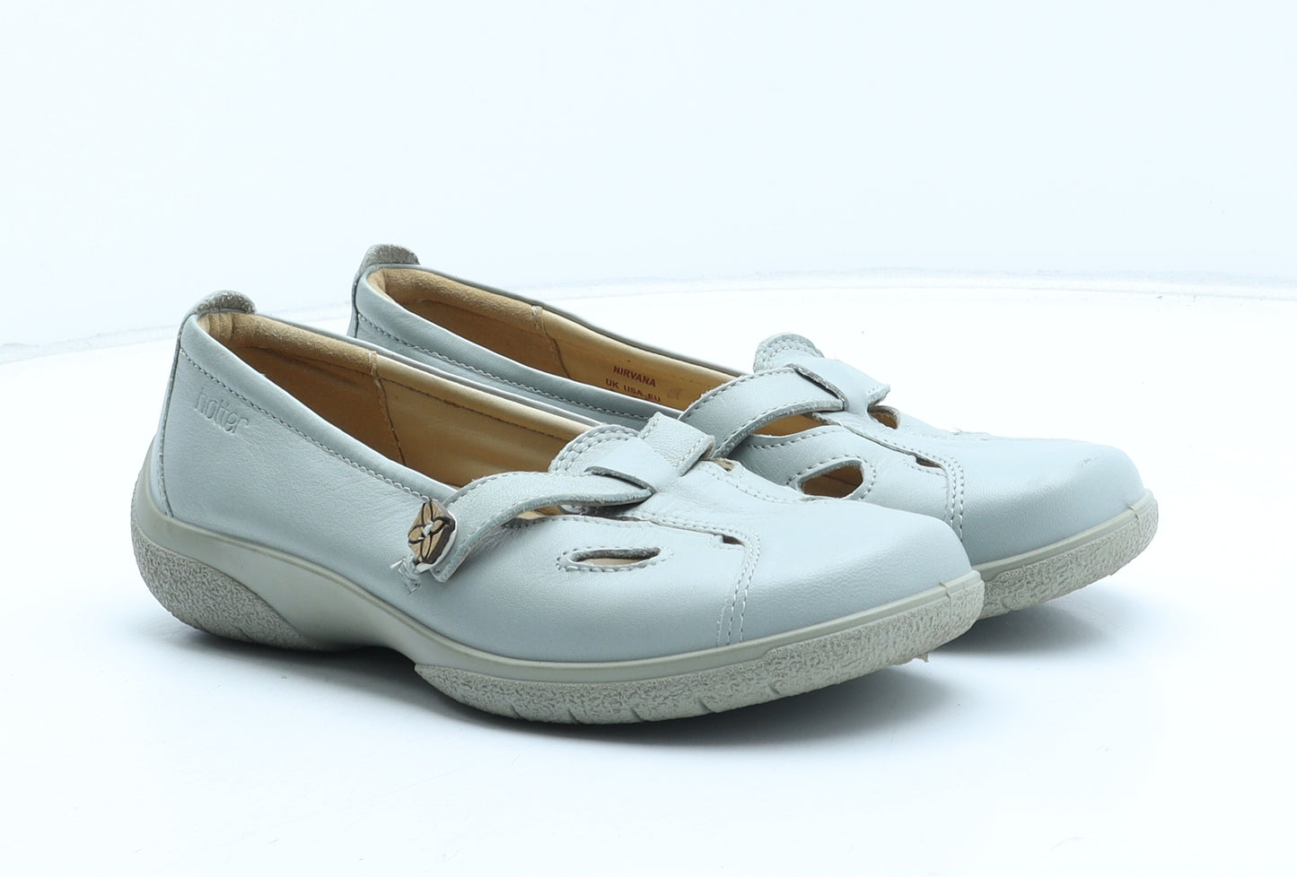 Hotter Womens Green Synthetic Flat Casual UK