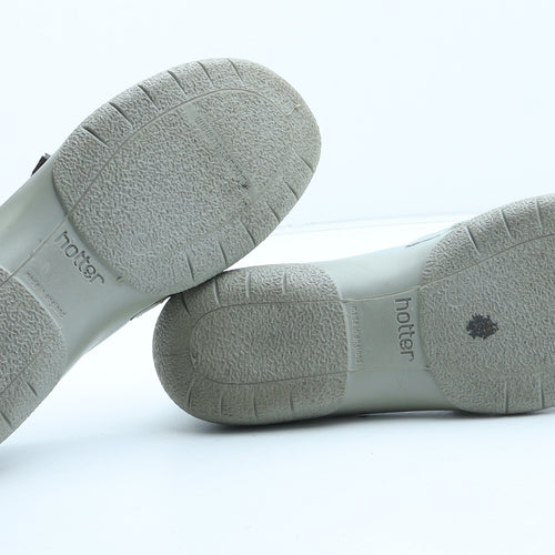 Hotter Womens Green Synthetic Flat Casual UK