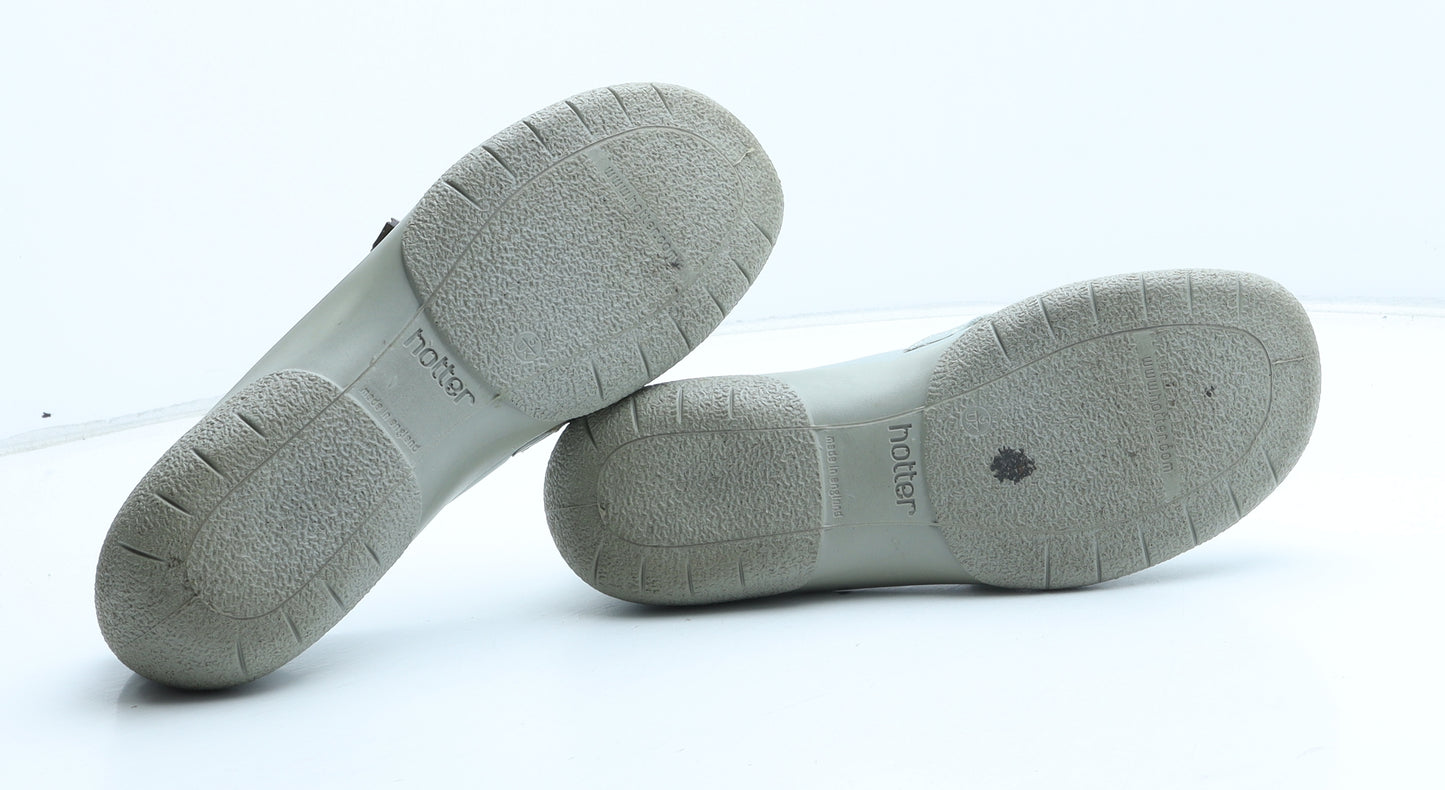 Hotter Womens Green Synthetic Flat Casual UK