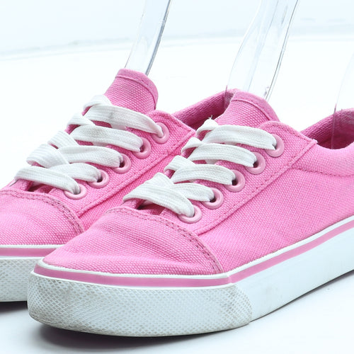 Casual Collection Girls Pink Polyester Trainer UK 10 28