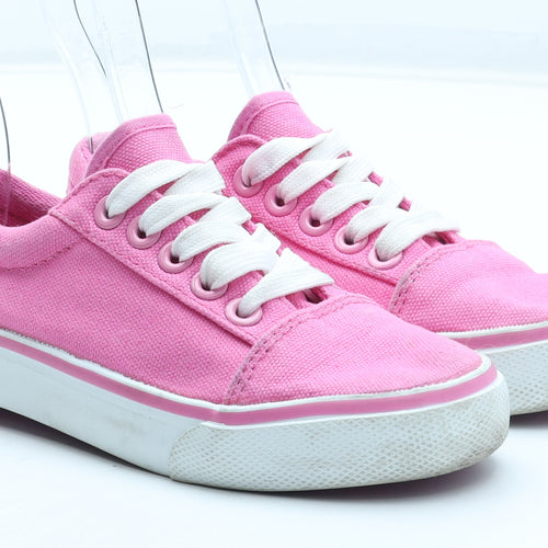 Casual Collection Girls Pink Polyester Trainer UK 10 28