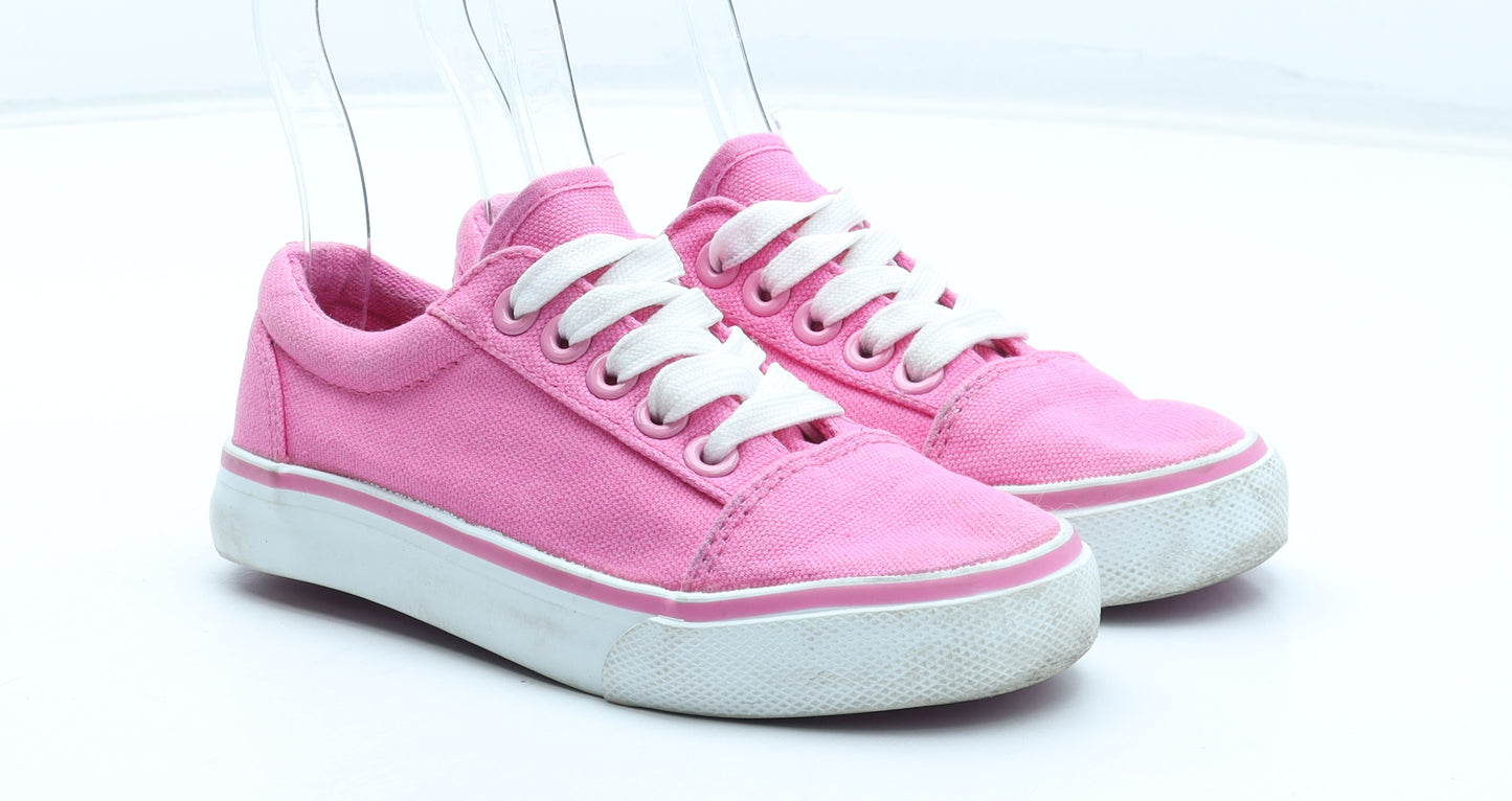 Casual Collection Girls Pink Polyester Trainer UK 10 28
