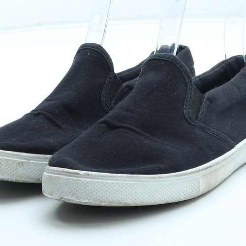 Primark Boys Black Polyester Slip On Casual UK 1