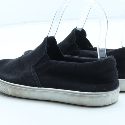Primark Boys Black Polyester Slip On Casual UK 1