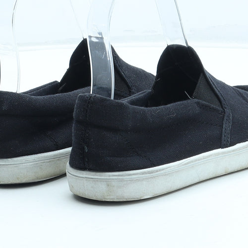 Primark Boys Black Polyester Slip On Casual UK 1